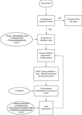 Preact to lower the risk of falling by customized rehabilitation across Europe: the feasibility study protocol of the PRECISE project in Italy